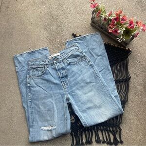GRLFRND Distressed High Rise Jeans Size 27